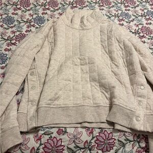 90 Degree By Reflex Cream Ribbed Pants